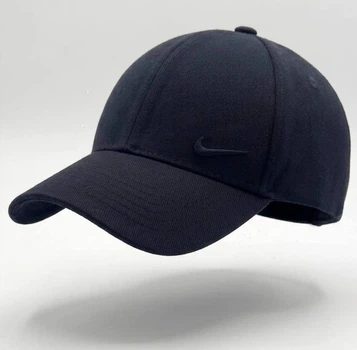 Мужская Бейсболка NIKE Фулка Стретчевая Темно-Синяя, Закрытая Кепка на Резинке (Котон) S (55-56 см)