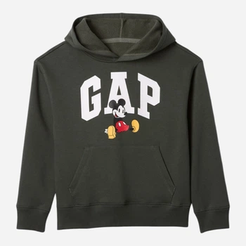 Подростковое теплое худи на флисе GAP 664555521 140 см Зеленое (1159845545)