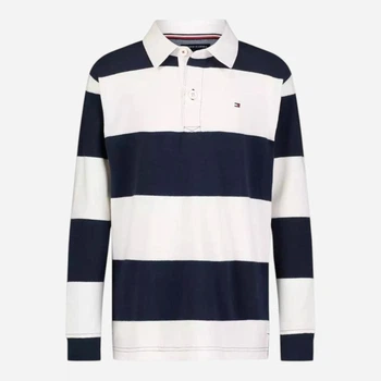 Детское поло с длинным рукавом для мальчика Tommy Hilfiger 844153145 122 см Разноцветное (1159848354)