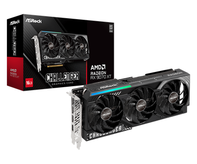 Відеокарта ASRock RX 9070 XT Challenger 16GB (90-GA61ZZ-00UANZ)