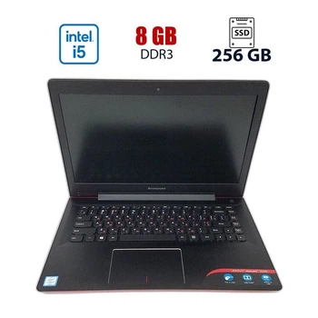 Ультрабук Lenovo Ideapad 300S-14ISK / 14" (1920x1080) IPS / Intel Core i5-6200U (2 (4) ядер по 2.3 - 2.8 GHz) / 8 GB DDR3 / 256 GB SSD / Intel HD Graphics 520 / WebCam / Win 10 б/в