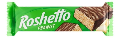 Батончик вафельный Roshetto Peanut с арахисом, 34 г