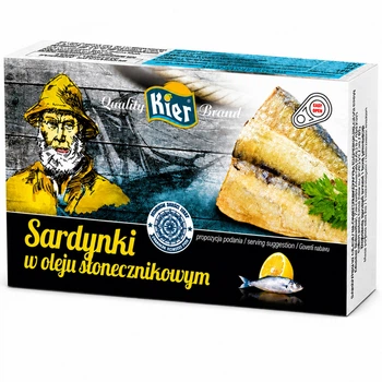 Сардины в Подсолнечной Масле Kier Sardynki w Oleju Slecznikowym 125 г
