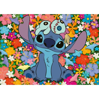 Пазл Ravensburger Disney Стич и Скрам Stitch and Scrump, 1000 деталей, 70×50 см