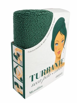 Полотенце Тюрбан Deliplus для сушки волос Изумрудный Dry Hair Turban