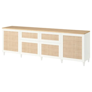 Полиця ІКЕА BESTÅ 240x42x76 см Studsviken плетена тополя (s89623236)