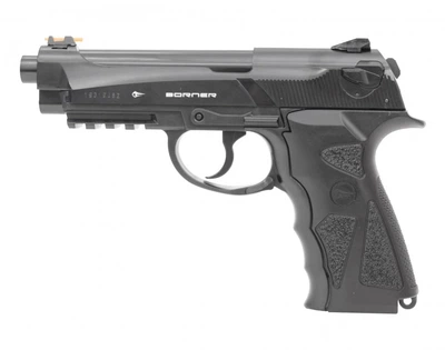 Пневматичний пістолет Borner Sport 306 4.5мм — копія Beretta 90-Two з фібероптичним прицілом
