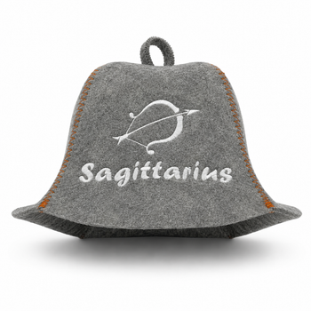 Банная шапка Luxyart "Sagittarius" натуральный войлок серый (LX-373)