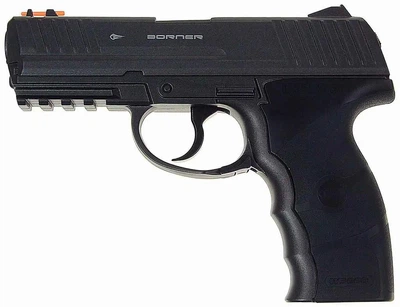 Пневматичний пістолет Borner W3000 4.5мм — доступна копія HK P30 з фібероптичним прицілом