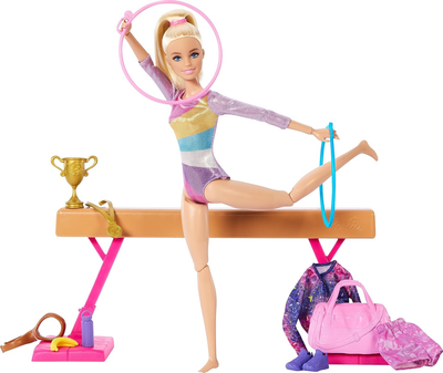 Лялька Барбі Тренування з гімнастики Barbie Gymnastics Barbie You can be HRG52