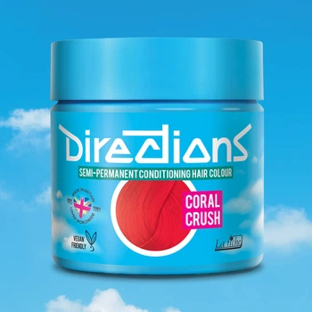 Coral Crush, тимчасова коралова фарба для волосся від Directions