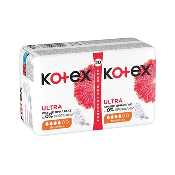 Прокладки гигиенические Kotex Ultra Dry Normal 20 шт