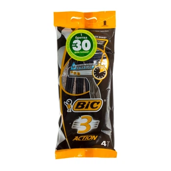 Бритва Bic Экшн 6566 3 лезвия 4 шт