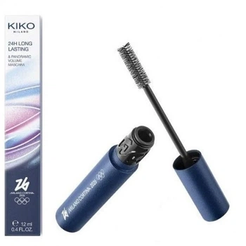 Тушь Kiko Milano Cortina 2026 24H Long Lasting & Panoramic Volume Mascara Black-12мл.