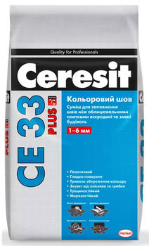 Фуга CERESIT CE33 Plus 1-6 мм белый, 2кг