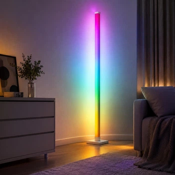 Торшер LED LUMINARIA RGB Digital 108 см 5V USB с Bluetooth-управлением, пультом и мобильным приложением