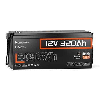 Аккумулятор Humsienk HS12V320AH250BT-UA LiFePO4 12 В 320 А·ч с Bluetooth
