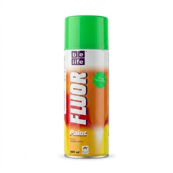 Аерозольна фарба Belife Fluor Paint 400 мл флуоресцентна зелена (1003)