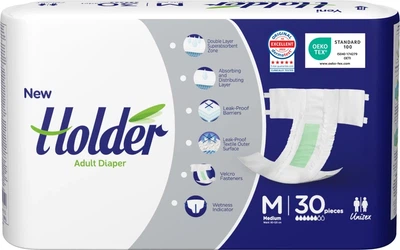 Подгузники для взрослых Holder Adult Diapers Medium 30 шт (8697405344413)