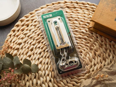 Цепочка дверная накладная металлическая 85 х 36 мм Серебристый (ZM-532)