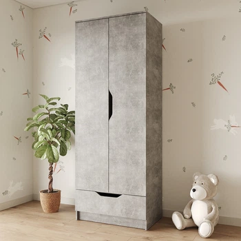 Шафа розпашна MebelStar 2Д1Ш Лілу 80x50x210 см Бетон (MBS-1403)