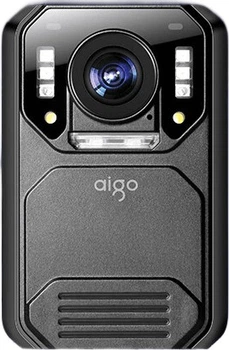Нательная камера Aigo с взрывозащищенным корпусом, ночным видением высокой четкости, аудиозаписью, видеозаписью, позиционированием Beidou, креплением на грудь, портативная, T7 64 ГБ