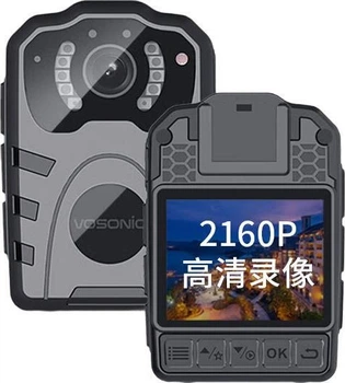 Камера нагрудная VOSONIC D2 128ГБ 4K для правоохранителей, ночное видение, 15ч работы