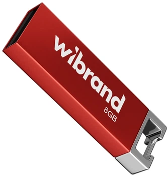 Флеш-накопичувач Wibrand 8 ГБ USB 2.0 Червоний (WI2.0/CH8U6R)