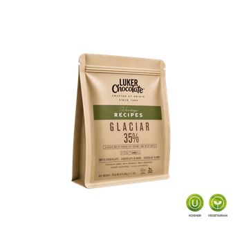 Шоколад білий GLACIAR 35% Luker Chocolate, 0,5 кг