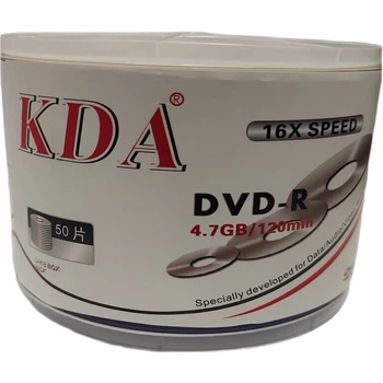 KDA DVD-R Simple Series 16x Speed 4.7GB Disc/записуваний диск/записуваний диск/CD Simple Packaging 50 штук DVD диски Чисті записувані диски Налаштовувані оптичні диски