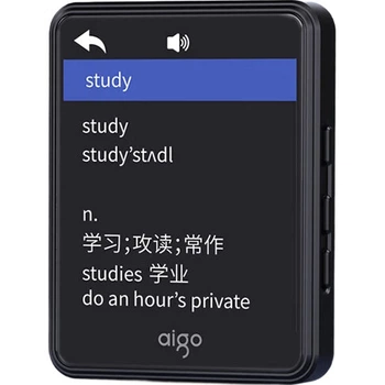 MP3/MP4-плеєр Aigo, портативний музичний плеєр, 2,4-дюймовий Bluetooth-динамік, диктофон, пристрій для читання електронних книг, пристрій для вивчення англійської мови для студентів, ретранслятор, 325-16 ГБ