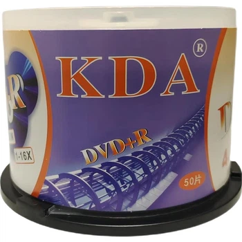 KDA DVD+R Business Office 16x Speed 4.7GB Чистые диски/Перезаписываемые диски/Записываемые диски/CD оптом, 50 штук, DVD-диски с возможностью индивидуальной нумерации.