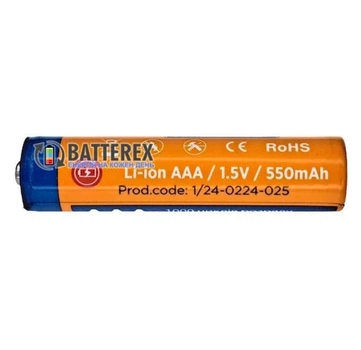 Аккумулятор Quantum литий-ионный AAA 550mAh/1.5V ЗУ Type-C 1 штука