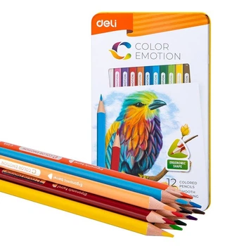 Карандаши цветные Deli EC00205 Color Emotion 12 цветов