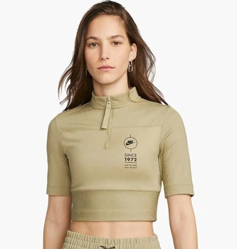 Футболка жіноча Nike Sportswear M Оливковий FJ5253-276