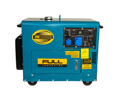 Дизельний генератор FULL FDK10000SC (1-фазний, 230V, 50Hz, 9.4kVA/7.5kW)