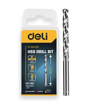 Сверло Hss D4,5 мм Deli EDL16045G