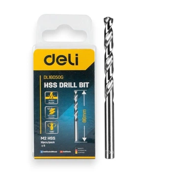 Сверло Hss D5 мм Deli EDL16050G