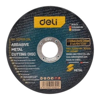 Абразивный металлический отрезной диск 180 x 1,6 x 22,2 Deli EDH-SZP180-E1