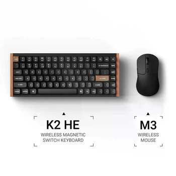 Комплект беспроводной клавиатуры Keychron K2 HE и мыши M3 Elite