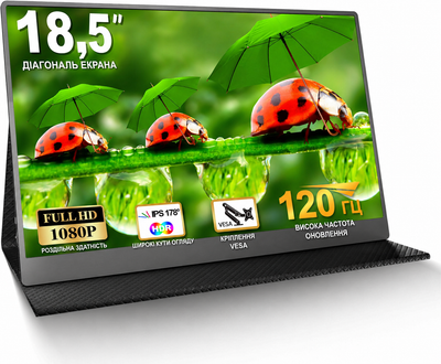 Портативный монитор 18.5" MOMODS GS185CM1-K Full HD IPS 120 Гц (102357197) - Уценка