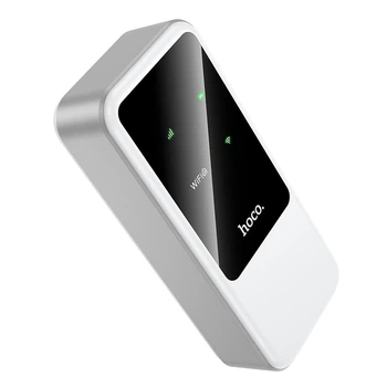 Мобільний 4G Wi-Fi роутер HOCO HI42 Mobile Portable WiFi Europe Asia and Africa із підтримкою SIM-карт та Wi-Fi 6 Білий