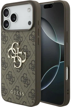 Etui Guess 4G Big Logo do iPhone 18 Pro Max / 17 Pro Max brązowe (GUE005484)