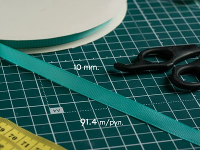Стрічка корсажна 10 мм х 23 м Колір №223 Зелений (LN-037)
