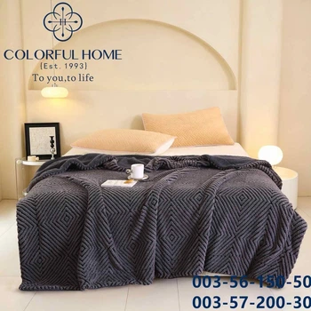 Плед на овчине "Ромбы" Colorful Home 200×220 см