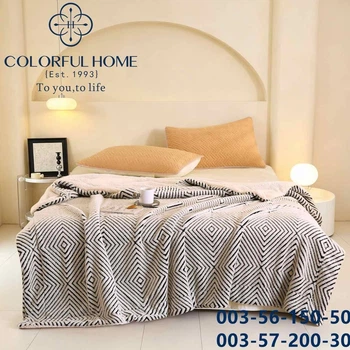 Плед на овчине "Ромбы" Colorful Home 200×220 см