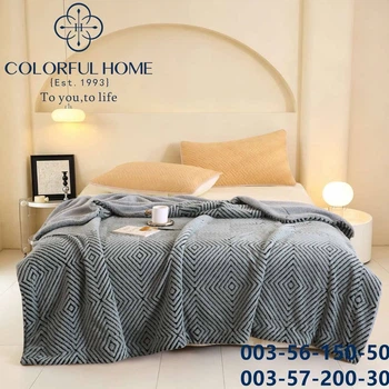 Плед на овчине "Ромбы" Colorful Home 200×220 см