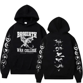 Худи LOYS толстовка с принтом Basgiath War College Четвертое крыло, Черный Art.001 XXL