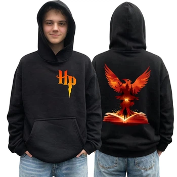 Худі LOYS толстовка з принтом Harry Potter, Чорний XXL