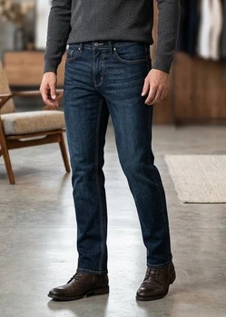 Чоловічі утеплені джинси Livergy Straight Fit на флісі р. 30/32